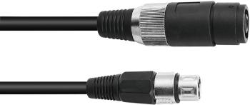 Omnitronic 3022050N XLR prepojovací kábel [1x XLR zástrčka 3pólová - 1x XLR zásuvka 3pólová] 5.00 m čierna