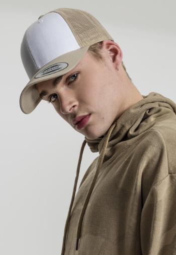 Urban Classics Retro Trucker Colored Front khaki/white/khaki - UNI