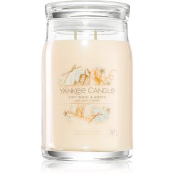 Yankee Candle Soft Wool & Amber vonná sviečka 567 g