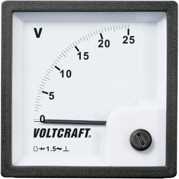 VOLTCRAFT AM-72x72/25V Analógový zabudovaný merací prístroj AM-72x72 / 25V  25 V otočná cievka