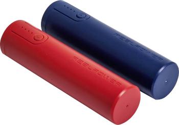 RealPower PB-260 powerbanka 2600 mAh  lítiová  modrá, červená