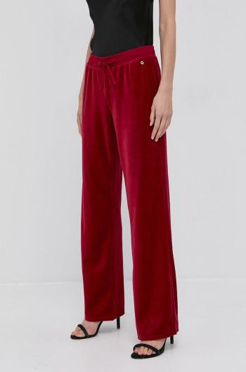 Nohavice Guess dámske, červená farba