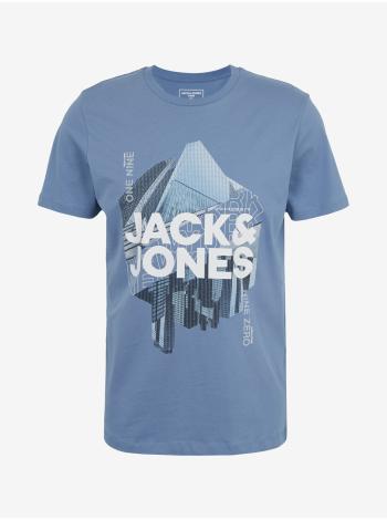 Tričká s krátkym rukávom pre mužov Jack & Jones - modrá