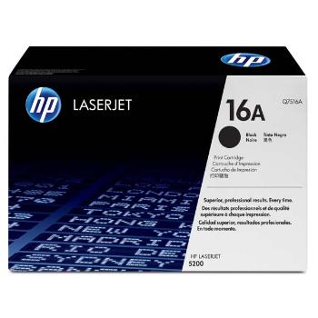 HP originál toner Q7516A, black, 12000str., HP 16A, HP LaserJet 5200, TN, DTN, O