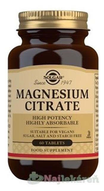 Solgar Magnesium Citrate 60 tabliet