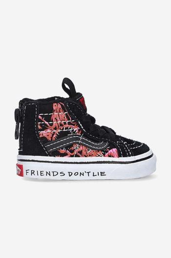 Detské tenisky Vans X Stranger Things SK8-H čierna farba