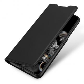 DUX DUCIS Skin Pro knižkové kožené puzdro na Samsung Galaxy S21 5G, čierne