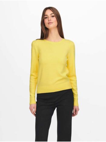 Žltý basic sveter Jacqueline de Yong Marco