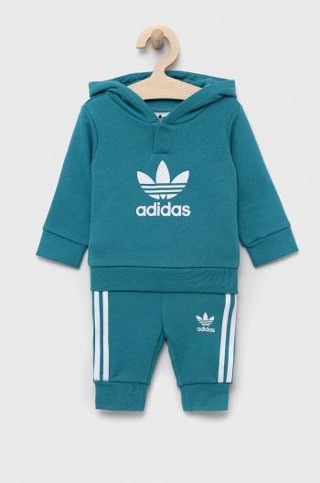 Tepláková súprava pre bábätká adidas Originals tyrkysová farba