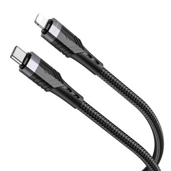 Kábel Borofone USB-C - Lightning - 1.2m - Čierna KP23475