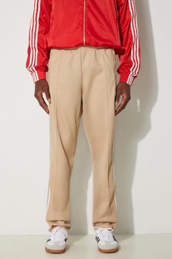 Tepláky adidas Originals Adicolor Classics Beckenbauer Pant béžová farba, rovné, IZ1857