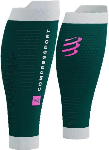 Compressport R2 3.0 Storm/White T4 Bežecké návleky na lýtka