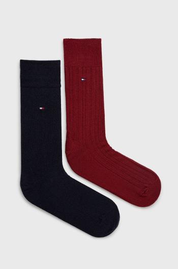 Ponožky Tommy Hilfiger pánske, červená farba