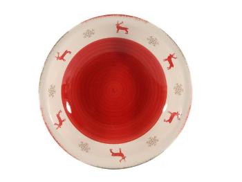 HIT Vianočný keramický dezertný tanier 21cm sob