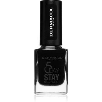 Dermacol 5 Day Stay dlhotrvajúci lak na nechty odtieň 55 Black Onyx 11 ml