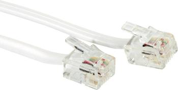 Value ISDN prepojovací kábel [1x RJ12 zástrčka  - 1x RJ12 zástrčka ] 6.00 m sivá