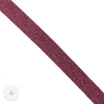 Šikmý prúžok LUREX dark pink