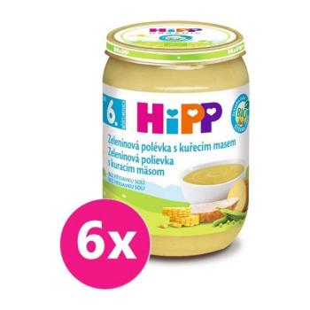 6x HiPP BIO Zeleninová polievka s kuracím mäsom 190g