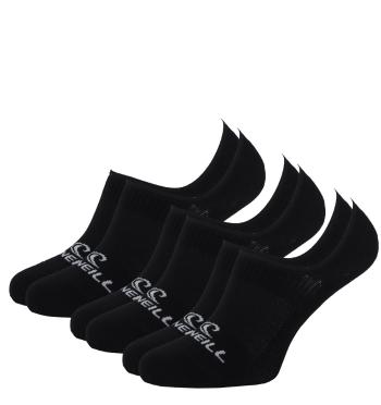 O'NEILL - 3PACK neviditeľné čierne ponožky -43-46