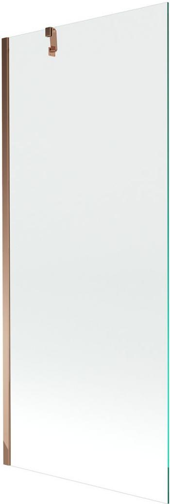 MEXEN/S - Next vaňová zástena FIX 80x150 cm, transparent, ružové zlato 895-080-000-00-00-60