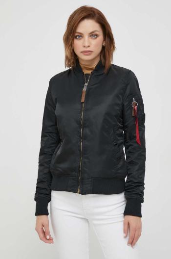 Bunda Alpha Industries MA-1 VF 59 Wmn dámska, čierna farba, prechodná