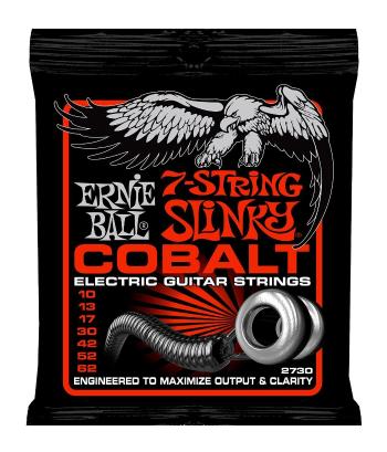 Ernie Ball Cobalt Slinky 7-string Skinny Top.010-.062