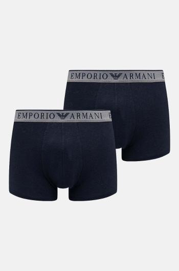 Boxerky Emporio Armani Underwear 2-pak pánske, tmavomodrá farba, 111769 4F720