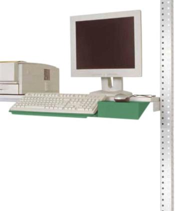 Manuflex ZB3550.6011  Podpora klávesnice pre PACKPOOL s povrchom myši v zelenej farbe Reseda RAL 6011