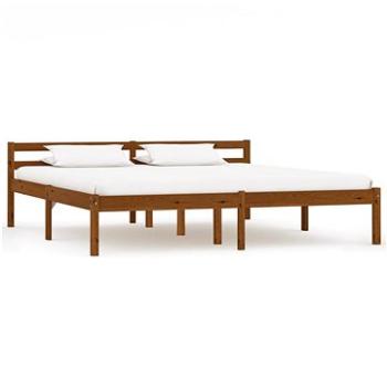 Rám postele medovohnedý, masívna borovica, 180 x 200 cm (283213)