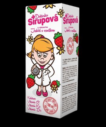 Doktorka Sirupová s príchuťou jahôd s vanilkou 100 ml