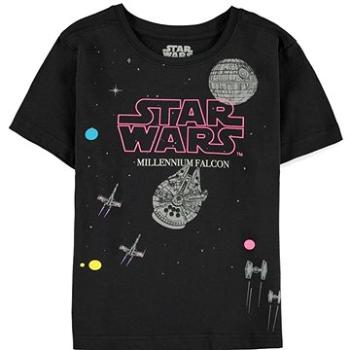 Star Wars – Millennium Falcon + Death Star – detské tričko (GMERCHc0930nad)