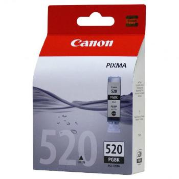 Canon originál ink PGI520BK, black, blister s ochranou, 19ml, 2932B011, 2932B005, Canon iP3600, 4600, MP620, 630, 980, čierna