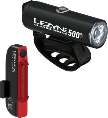 Lezyne Classic Drive 500+/Stick Drive Pair Satin Black Front 500 lm / Rear 30 lm Predný-Zadný Cyklistické svetlo