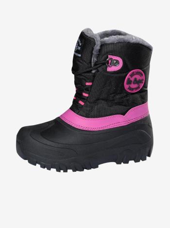 Ružovo-čierne dievčenské topánky Lee Cooper