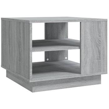 SHUMEE Konferenčný stolík sivý sonoma 55 × 55 × 43 cm drevotrieska, 813087