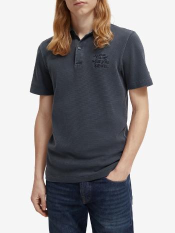 Scotch & Soda Garment Dye Polo tričko Modrá