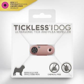 TICKLESS MINI DOG DOBIJATELNY ULTRAZVUKOVY ODPUDZOVAC KLIESTOV A BLCH PRE PSOV - ROSE GOLD