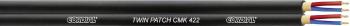 Cordial CMK 422 mikrofónový kábel  4 x 0.22 mm² čierna metrový tovar