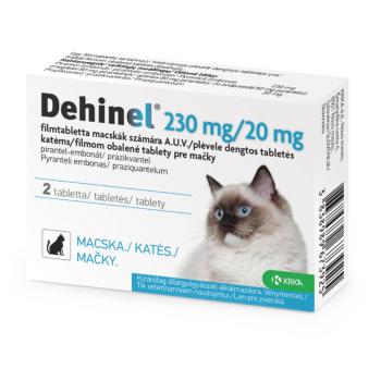 DEHINEL 230 mg/20 mg pre mačky 2 tablety