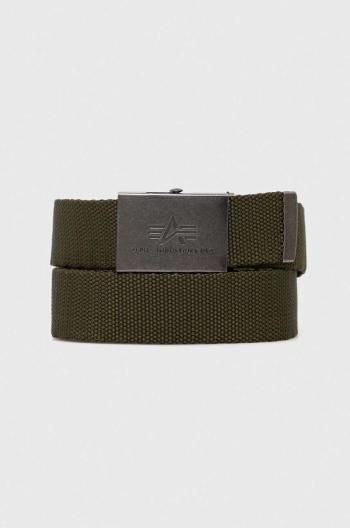 Opasok Alpha Industries zelená farba