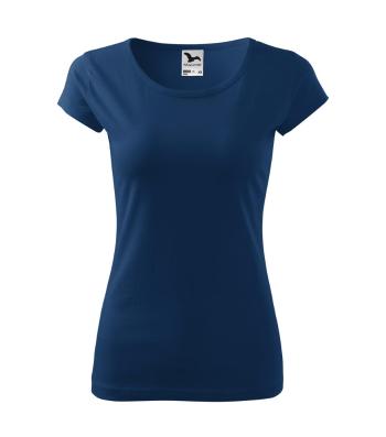 MALFINI Dámske tričko Pure - Polnočná modrá | XS