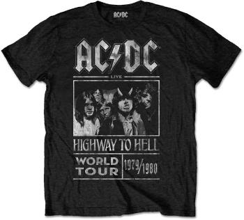 AC/DC Tričko Highway to Hell World Tour 1979/1987 Black S