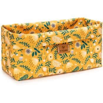 T-TOMI Long Baggie organizér Mustard flowers 16 x 21 x 34 cm 1 ks