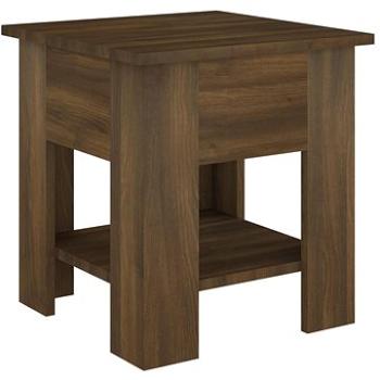 SHUMEE Konferenčný stolík hnedý dub 40 × 40 × 42 cm kompozitné drevo, 813082