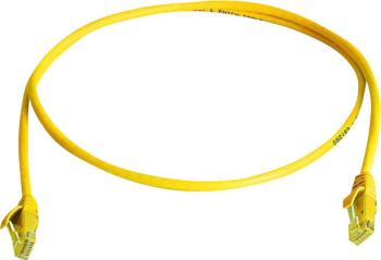 Telegärtner L00000A0294 RJ45 sieťové káble, prepojovacie káble CAT 6 U/UTP 0.50 m žltá samozhášavý, bez halogénov 1 ks