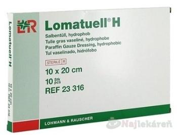 Lomatuell H Tyl mastný 10 x 20 cm 10 ks sterilné