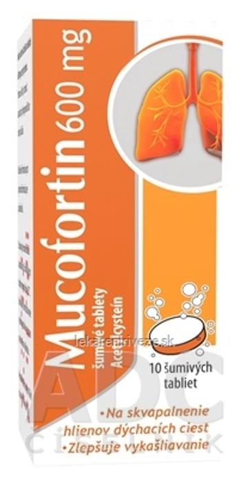 Mucofortin 600 mg tbl eff (tuba PP) 1x10 ks