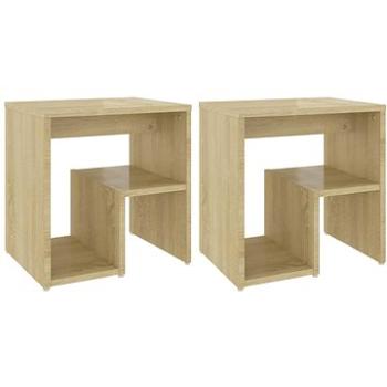 SHUMEE Nočné stolíky 2 ks dub sonoma 40 × 30 × 40 cm drevotrieska, 806335