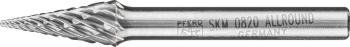 PFERD 21001035 frézovacie kolík tvrdokov Špicatý kužeľ  Dĺžka 60 mm Vonkajší Ø 8 mm Pracovná dĺžka 20 mm Ø hriadeľa 6 mm