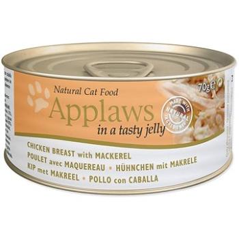 Applaws konzerva Cat Jelly kura a makrela v želé 70 g (5060333435189)